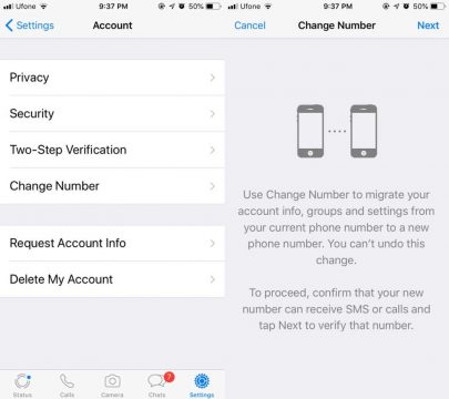 طريقة تغيير رقم هاتفك في تطبيق واتساب Whatsapp 2 طريقة تغيير رقم هاتفك في تطبيق واتساب Whatsapp 2