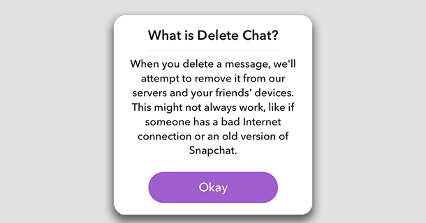 كيفية مسح الرسائل المرسلة في تطبيق SnapChat 2