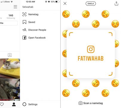 كيفيه عمل وإضافة Nametag لحسابك على الانستجرام 3