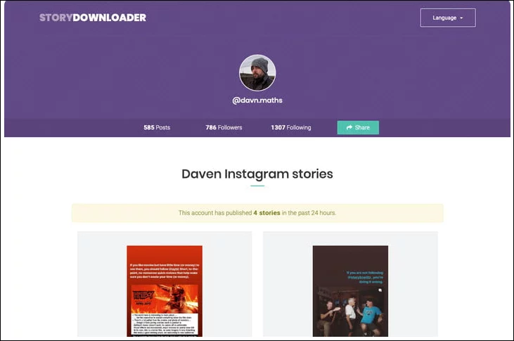 طريقة تنزيل Instagram Stories علي هواتف الاندرويد والأيفون وأيضا الكمبيوتر 3