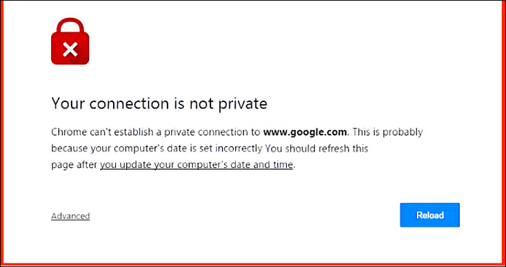 طريقة إصلاح خطأ "اتصالك ليس خاصًا" في Google Chrome 2