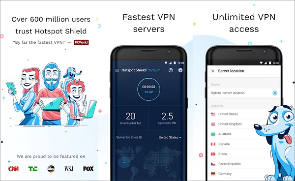 أسرع وأفضل 12 تطبيق VPN مجاني للاندرويد 2020 3