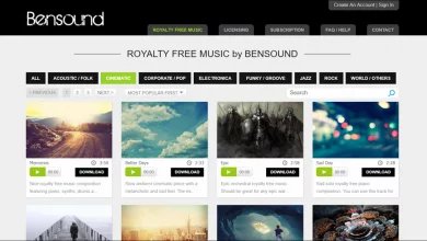 أفضل 4 لتحميل موسيقى بدون حقوق ملكية 3 موقع Bensound