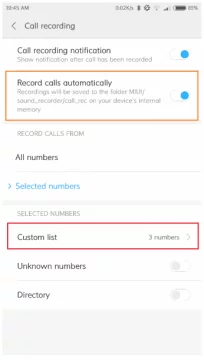 كيفية تسجيل المكالمات على هواتف شاومي 4 كيفية تسجيل المكالمات على هواتف شاومي 4