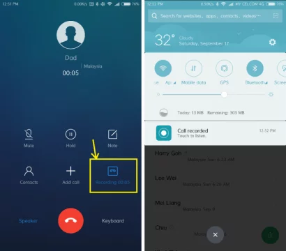 كيفية تسجيل المكالمات على هواتف شاومي 1 كيفية تسجيل المكالمات على هواتف شاومي 1