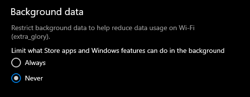 طريقة تقليل استهلاك الانترنت علي ويندوز 10 4 طريقة تقليل استهلاك الانترنت علي ويندوز 10 4