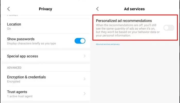 تعطيل الإعلانات على هواتف شاومي 