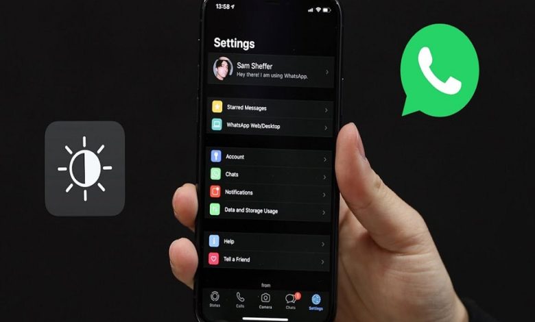 تفعيل الوضع الليلي في الواتس اب للايفون والايباد 1 تفعيل الوضع الليلي في الواتس اب للايفون والايباد