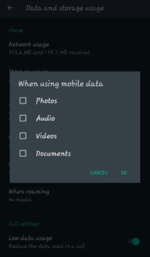 توفير استهلاك البيانات عند استخدام تطبيق واتساب 4 توفير استهلاك البيانات عند استخدام تطبيق واتساب 4