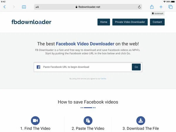 طريقة تحميل الفيديوهات من فيسبوك على الآيفون والآيباد