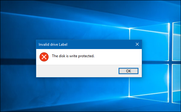 حل مشكلة The disk is write protected 2