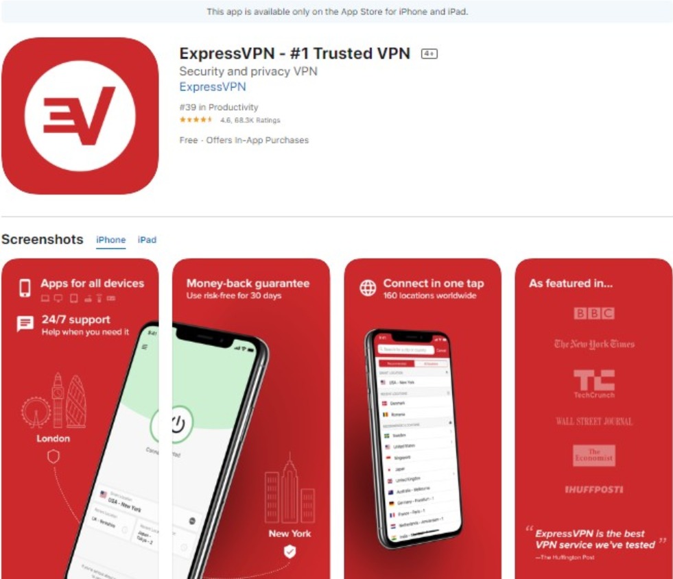 أفضل 5 تطبيقات VPN للايفون والايباد 2020 3 تطبيقات vpn للايفون