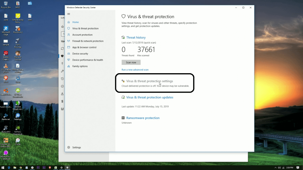 إيقاف Windows Defender (2)
