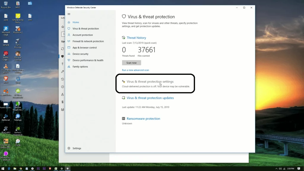 طريقة إيقاف Windows Defender على ويندوز 10 2 إيقاف Windows Defender (2)