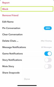 طريقة حظر الأشخاص على سناب شات