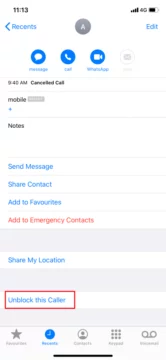 كيفية حظر الارقام والمكالمات على الايفون 5