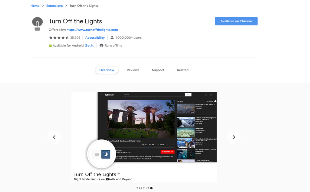 افضل اضافات جوجل كروم لتفعيل الوضع الليلي 2020 4