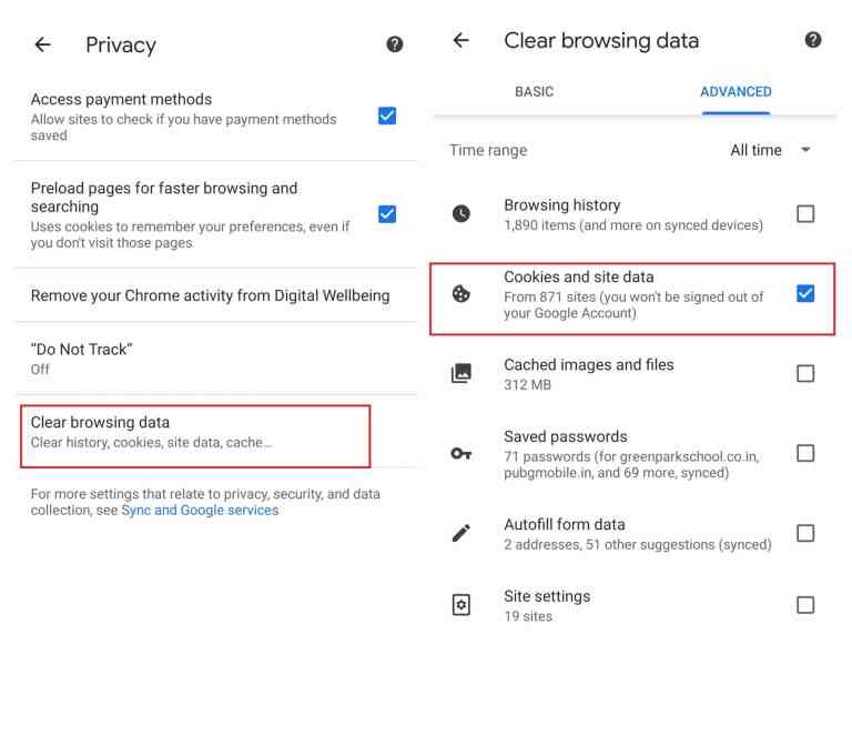 كيفية حذف ملفات تعريف الارتباط Cookies على متصفحات اجهزة اندوريد 2 كيفية حذف ملفات تعريف الارتباط Cookies على متصفحات اجهزة اندوريد 2