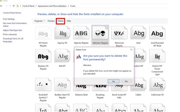 كيفية تثبيت الخطوط على ويندوز 10