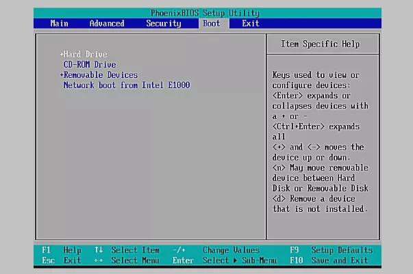 ضبط الاقلاع من اعدادات البيوس BIOS BOOT 4