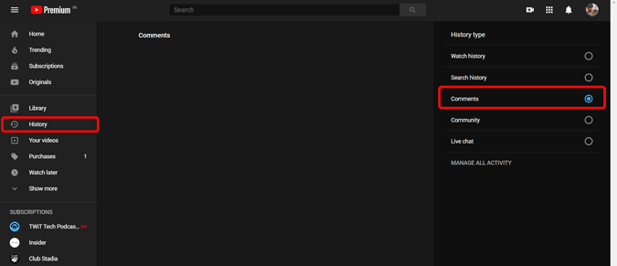 كيفية حذف كل تعليقاتك على يوتيوب 