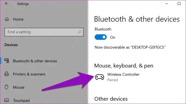 حل مشكلة عدم اتصال ذراع تحكم ps4 بالكمبيوتر ويندوز 10 3 حل مشكلة عدم اتصال ذراع تحكم ps4 بالكمبيوتر ويندوز 10 1