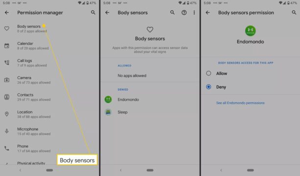 شرح طريقة التحكم في أذونات التطبيقات على الأندرويد 2 التحكم في أذونات التطبيقات