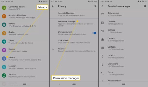 شرح طريقة التحكم في أذونات التطبيقات على الأندرويد 4 شرح طريقة التحكم في أذونات التطبيقات على الأندرويد 2