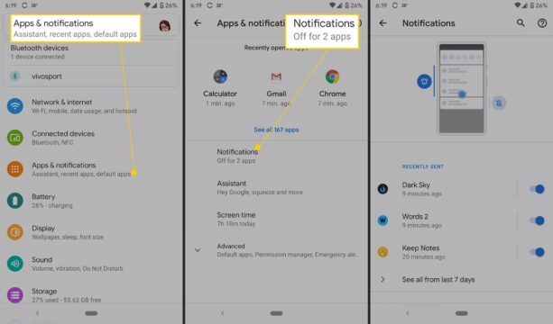 شرح طريقة تغيير صوت الإشعارات على الأندرويد لكل تطبيق 1 تغيير صوت الإشعارات على الأندرويد