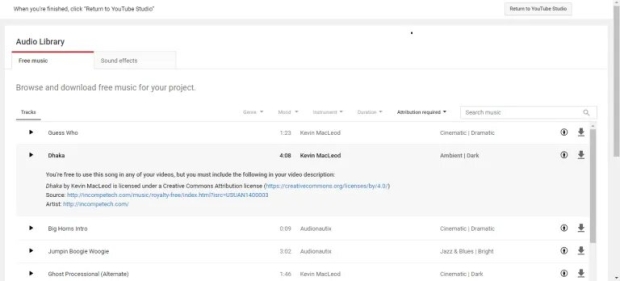 طريقة استخدام الصوت في فيديوهات اليوتيوب بدون حقوق نشر 2020 4 طريقة استخدام الصوت في فيديوهات اليوتيوب بدون حقوق نشر 2020 2