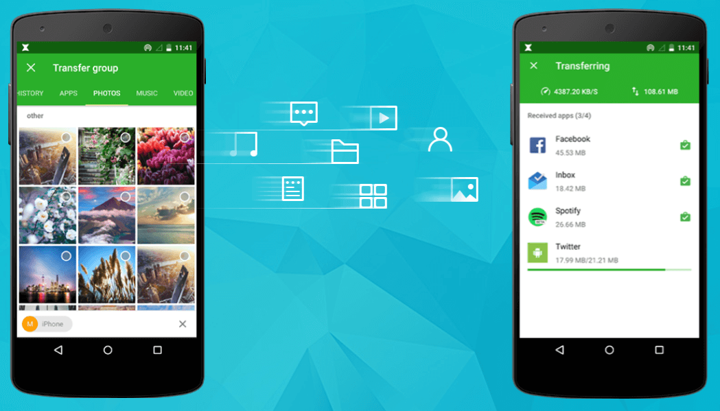 تطبيقات إرسال الملفات