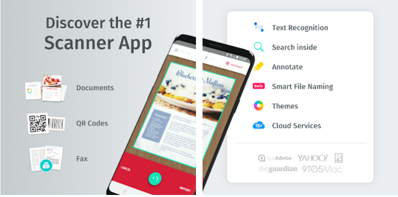 تطبيقات تصوير المستندات