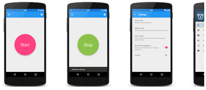 كيفية تفعيل التنبيه عند اكتمال شحن الاندرويد