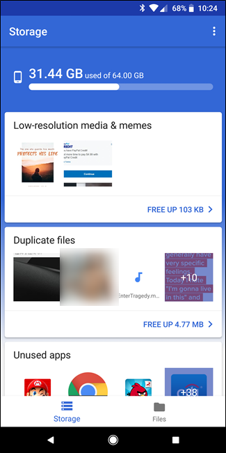 حل مشكلة امتلاء مساحة الهاتف