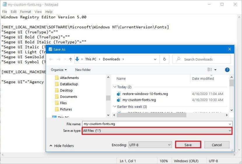 طريقة تغيير الخط في ويندوز 10 للحصول على تجربة أكثر متعة