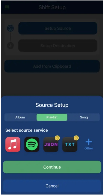 نقل قائمة التشغيل من spotify الى Apple Music
