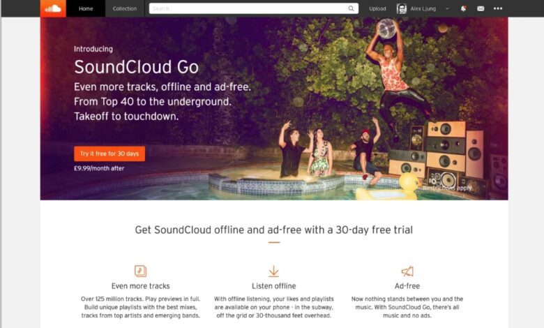 كيفية الغاء اشتراك Soundcloud Go
