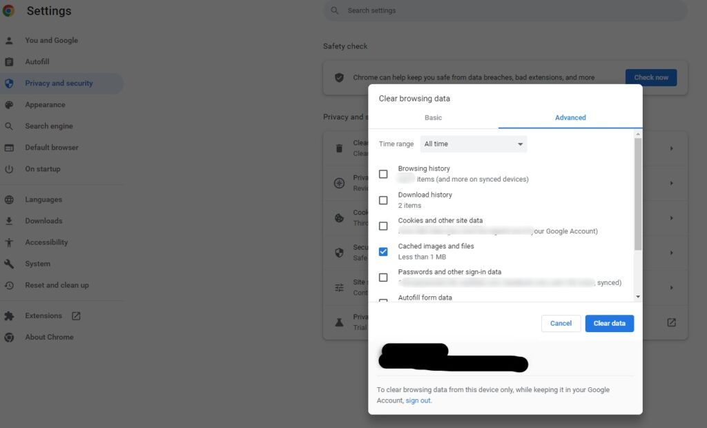 كيفية حذف الكاش من المتصفح [ حذف ذاكرة التخزين المؤقت من اي متصفح ]