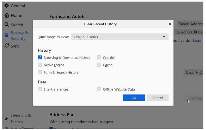 كيفية حذف الكاش من المتصفح [ حذف ذاكرة التخزين المؤقت من اي متصفح ]